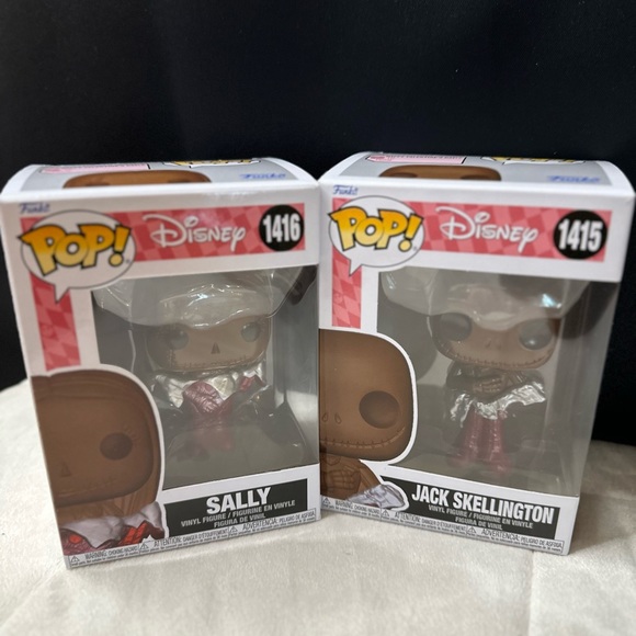 2 New Funko Pop! Disney Valentine’s Chocolate Jack Skellington #1415~Sally #1416 - Picture 3 of 15